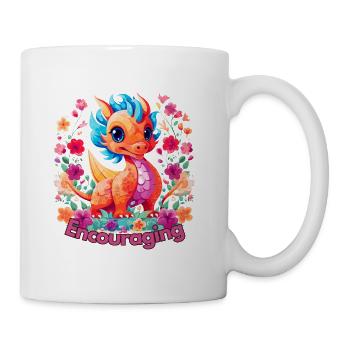 Encouraging Dragon - Coffee/Tea Mug - white - Right