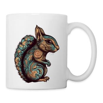 Ornamental Squirrel - Coffee/Tea Mug - white - Right