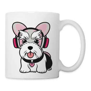 Schnauzer Music - Coffee/Tea Mug - white - Right
