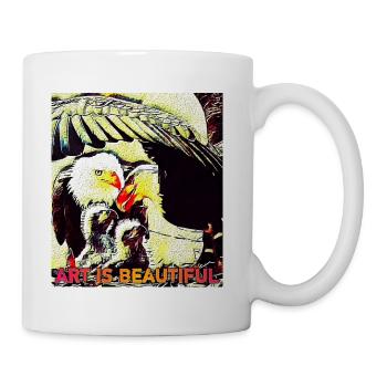 ART IS BEAUTIFUL - Coffee/Tea Mug - white - Right