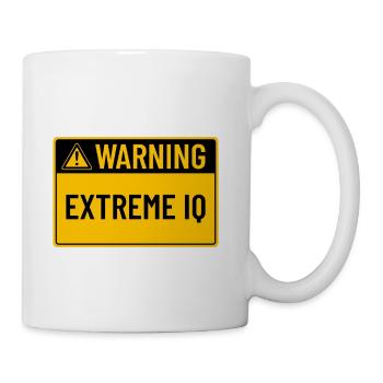 Warning: Extreme IQ - Coffee/Tea Mug - white - Right