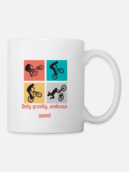 Life’s a cycle, enjoy the ride! - Coffee/Tea Mug - white