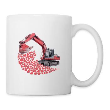Heart loader - Coffee/Tea Mug - white - Right