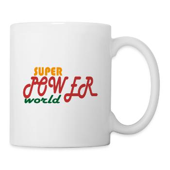 super power world - Coffee/Tea Mug - white - Right