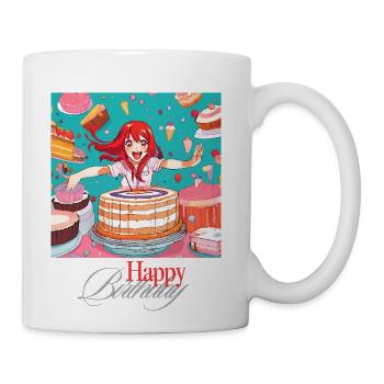 Manga Happy Birthday - Coffee/Tea Mug - white - Right