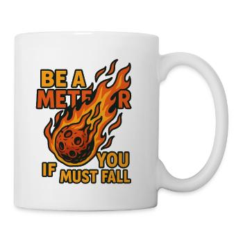 Meteor With Fireball Impact Design - Coffee/Tea Mug - white - Right