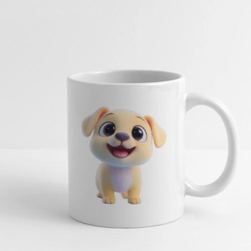 Playful 3D Baby Puppy Looking Up - Coffee/Tea Mug