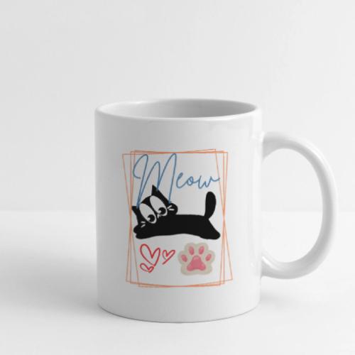 Meow Cat Paw Cute Kitty Lover Design - Coffee/Tea Mug
