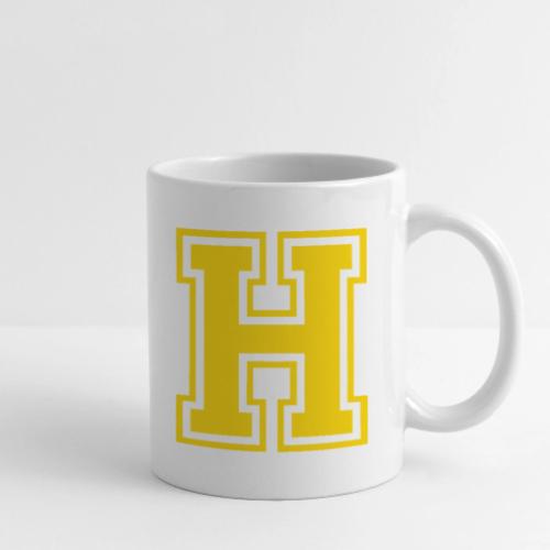Letter H – Capital Athletic Alphabet Monogram - Coffee/Tea Mug
