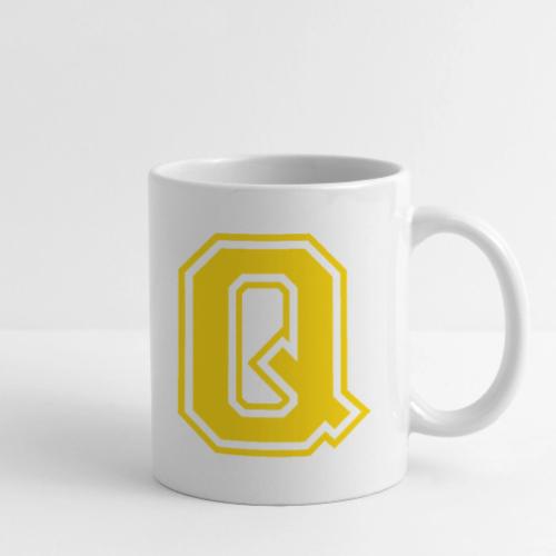 Letter Q – Capital Athletic Alphabet Monogram - Coffee/Tea Mug