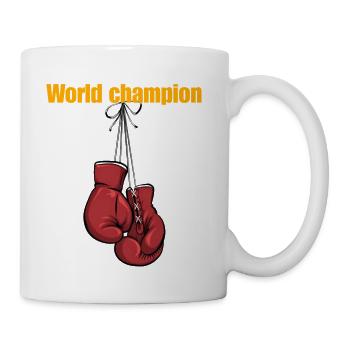 World Champion Boxing Gloves T-Shirt | Sporty & Mo - Coffee/Tea Mug - white - Right