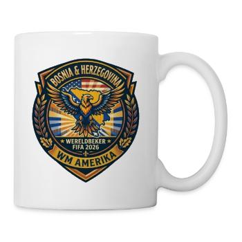 Heritage Eagle World Cup Badge - Coffee/Tea Mug - white - Right