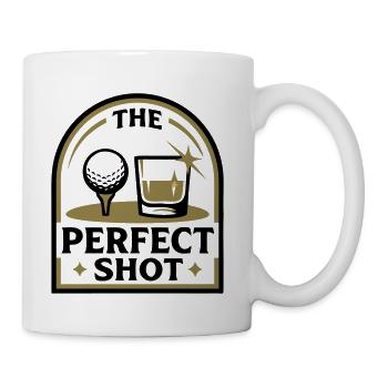 The Perfect Shot Golf Ball Whiskey Mens Trip - Coffee/Tea Mug - white - Right