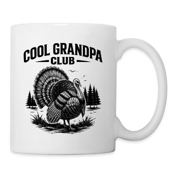 Cool Grandpa Club Turkey - Coffee/Tea Mug - white - Right