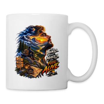 Feel Alive Summit Adventure - Coffee/Tea Mug - white - Right