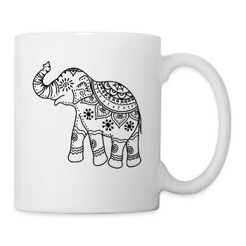 Elephant - Coffee/Tea Mug - white - Right
