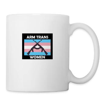 Arm Trans Women - Coffee/Tea Mug - white - Right