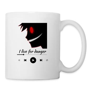 Cool Anime Boy I Live For Danger Art Illustrator - Coffee/Tea Mug - white - Right