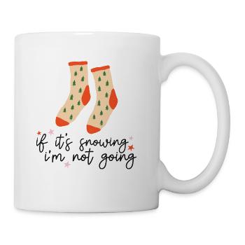Funny Christmas Socks Saying - Coffee/Tea Mug - white - Right