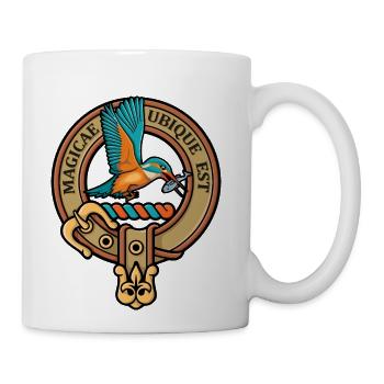 Kingfisher Crest - Coffee/Tea Mug - white - Right