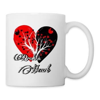 Broken heart - Coffee/Tea Mug - white - Right