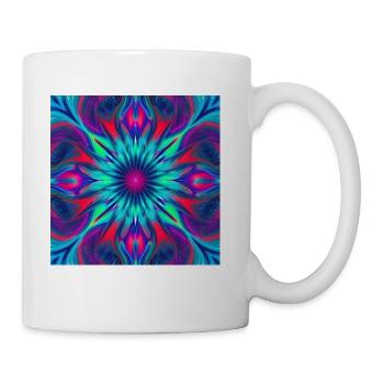 Fractal Burst - Coffee/Tea Mug - white - Right