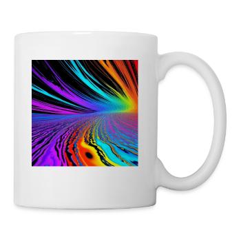 Fractal Flow - Coffee/Tea Mug - white - Right