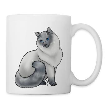 Cat Balinese Blue - Coffee/Tea Mug - white - Right