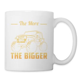Plus je joue avec, plus il devient grand - Tasse - blanc - Droite