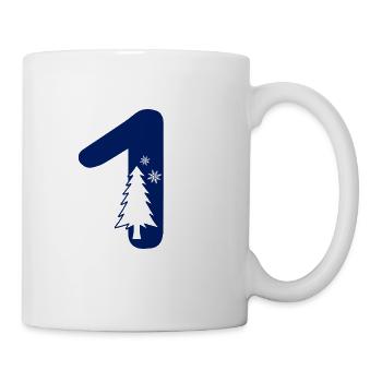 First Christmas Party - 1 Year Anniversary - One - Coffee/Tea Mug - white - Right