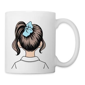 smart girl - Coffee/Tea Mug - white - Right