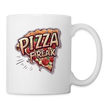 PIZZA FREAK FAST FOOD LOVER - Coffee/Tea Mug - white - Right
