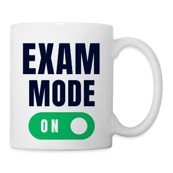 Exam Mode : ON - Coffee/Tea Mug - white - Right