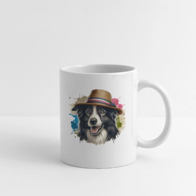Border Collie Paint Splash Art