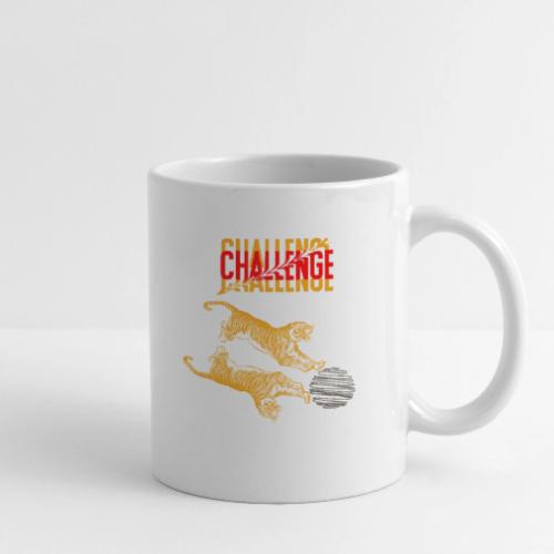 Double tiger fashion, jungle feline animals. - Coffee/Tea Mug