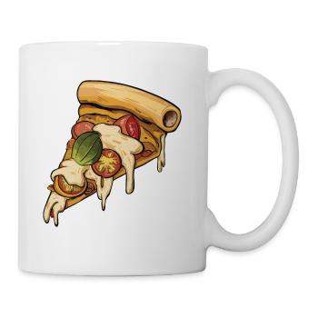 The cheese pizza slice - Coffee/Tea Mug - white - Right