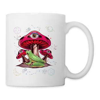 Kidcore Clothes Weirdcore Mushroom - Coffee/Tea Mug - white - Right