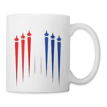 Patriotic 4th July Aircraft - Coffee/Tea Mug - white - Right