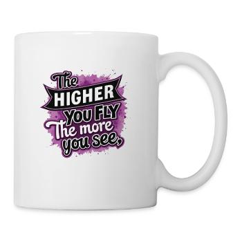 fly high - Coffee/Tea Mug - white - Right