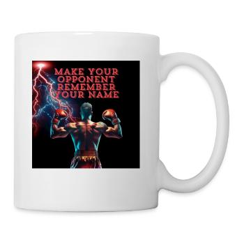 Power wrestle - Coffee/Tea Mug - white - Right