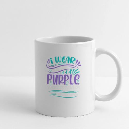 Wellness Collection - I Wear Purple & Teal - Coffee/Tea Mug