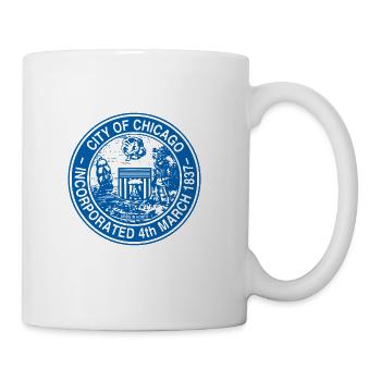 CitySealBlue White Trans - Coffee/Tea Mug - white - Right