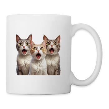 Surprised Cats - Coffee/Tea Mug - white - Right