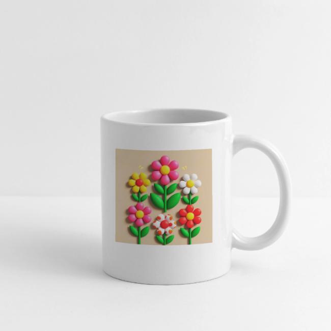 3D Flowers and Butterflies in Amber, Floral Design