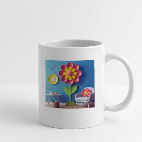 Flower design and harmony of environmental well-be - Coffee/Tea Mug