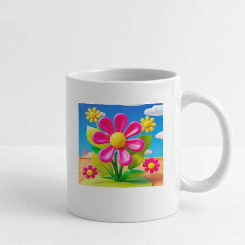 Pink Floral Peace | Sky & Nature Design - Coffee/Tea Mug