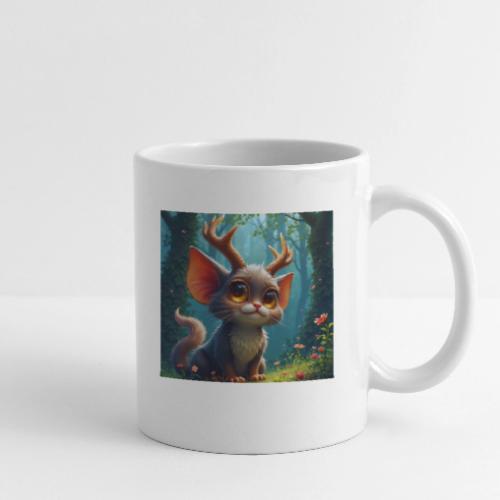 Magical Forest Creature with Deer Horns - Coffee/Tea Mug