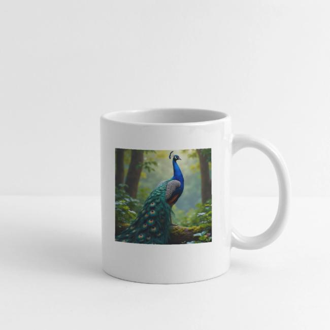 Majestic Peacock in Enchanted Forest