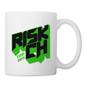 Vibrant RISK IT ALL Graphic Tee - Coffee/Tea Mug - white - Right