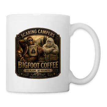 Bigfoot Coffee - No Plans No Regrets - Coffee/Tea Mug - white - Right